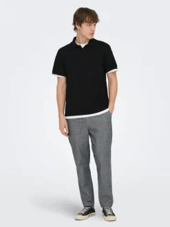 ONSLINUS Tapered fit Linnen Joggingbroek