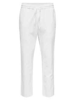 ONSLINUS Tapered fit Linnen Joggingbroek