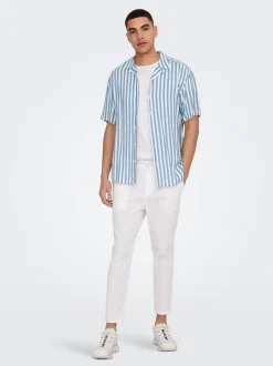 ONSLINUS Tapered fit Linnen Joggingbroek