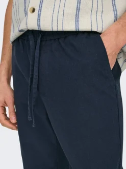 ONSLINUS Tapered fit Linnen Joggingbroek