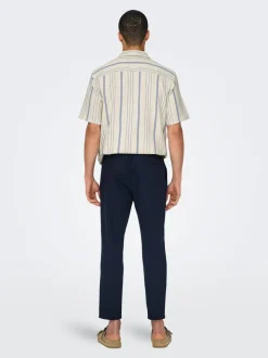 ONSLINUS Tapered fit Linnen Joggingbroek