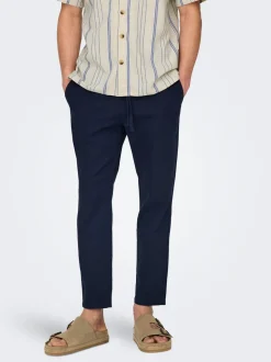 ONSLINUS Tapered fit Linnen Joggingbroek