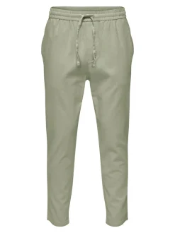ONSLINUS Tapered fit Linnen Joggingbroek