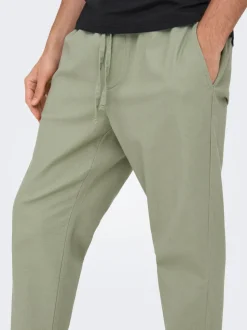 ONSLINUS Tapered fit Linnen Joggingbroek