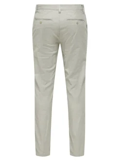 ONSMARK Tapered fit Linnen Chinobroek