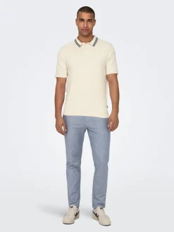 ONSMARK Tapered fit Linnen Chinobroek