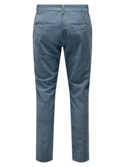 ONSMARK Tapered fit Linnen Chinobroek