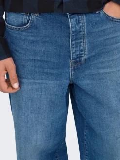 ONSREMI Mid rise Wide leg fit Stretch Jeans
