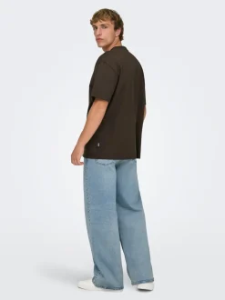ONSREMI Mid rise Wide leg fit Stretch Jeans
