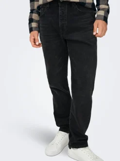 ONSYOKE Mid rise Tapered fit Stretch Jeans