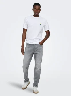ONSYOKE Mid rise Tapered fit Stretch Jeans