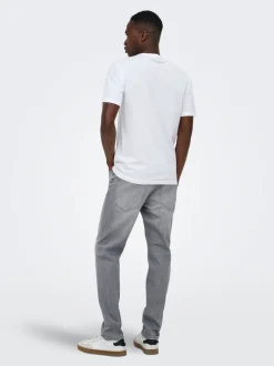 ONSYOKE Mid rise Tapered fit Stretch Jeans