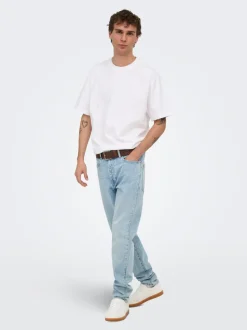 ONSYOKE Mid rise Tapered fit Stretch Jeans