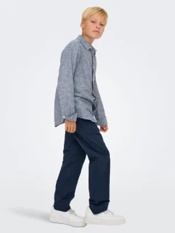 OSJLINUS Tapered fit Linnen Broeken